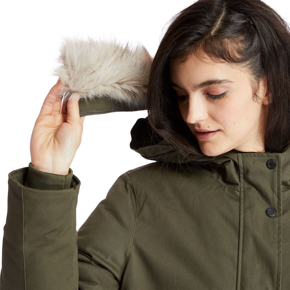 Parka Timberland Dama Masline Verzi - Mt Kelsey Fleece-Lined Parka - Romania - GEUVBK827